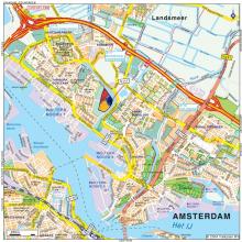 Locatie van De Bongerd in Amsterdam-Noord